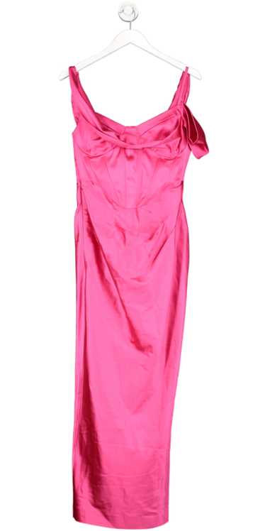 Karen Millen Pink Italian Structured Satin Drape C