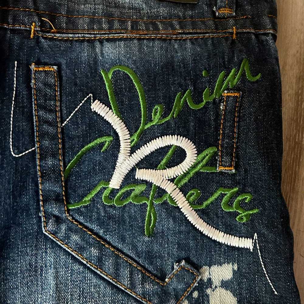 Vintage Y2K Rocawear Baggy Distressed Washed Jean… - image 3