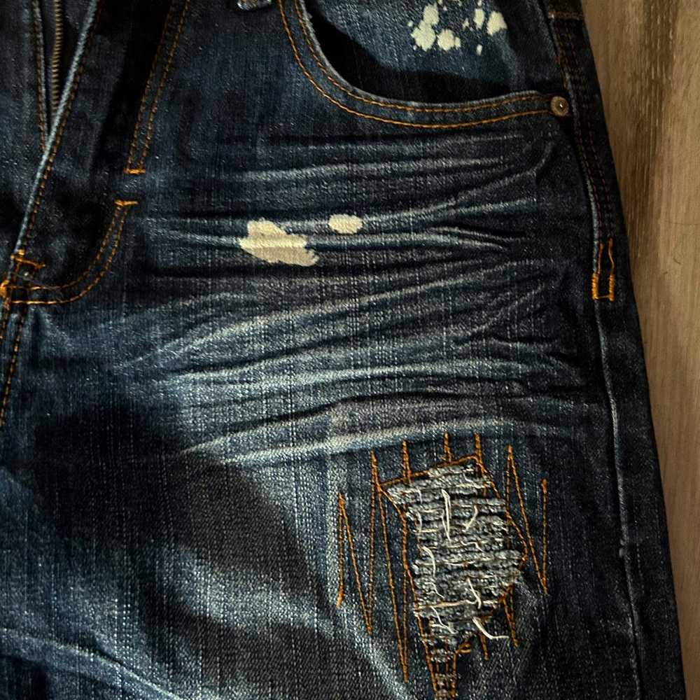 Vintage Y2K Rocawear Baggy Distressed Washed Jean… - image 7