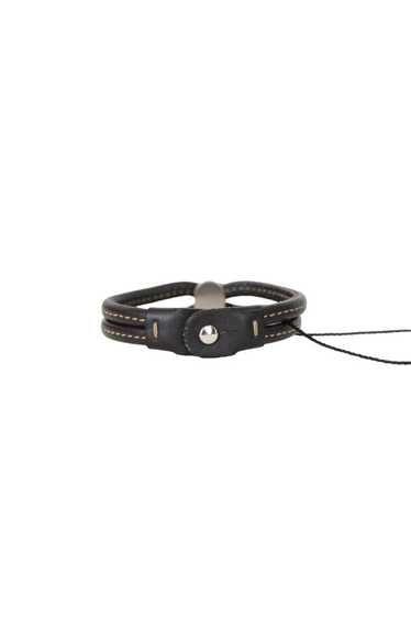 Circular Clothing Bracelet en cuir Delvaux noir - image 1