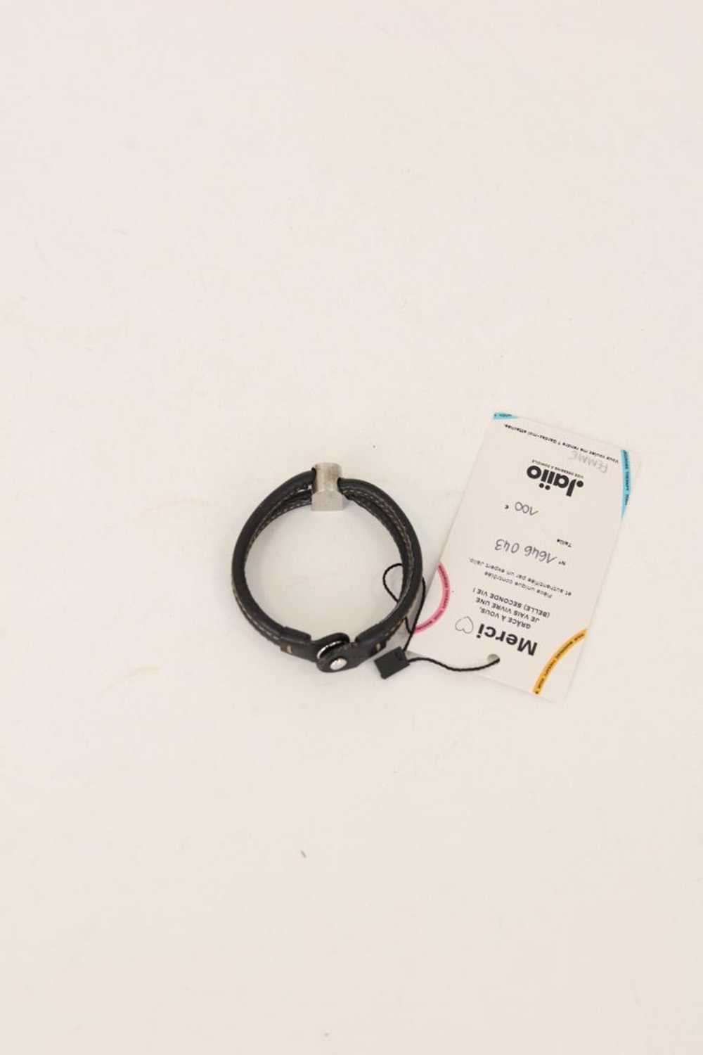 Circular Clothing Bracelet en cuir Delvaux noir - image 3