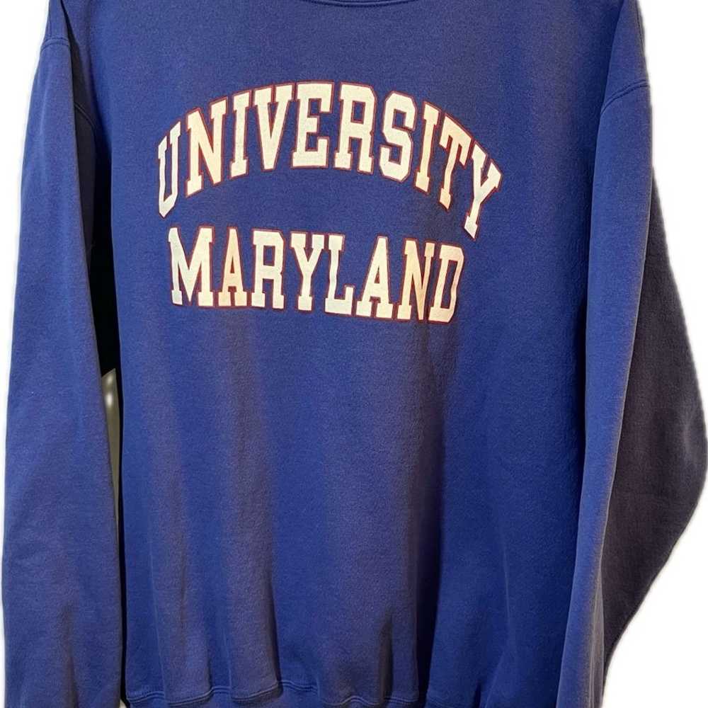 90s University of Maryland Champion Crewneck - image 2