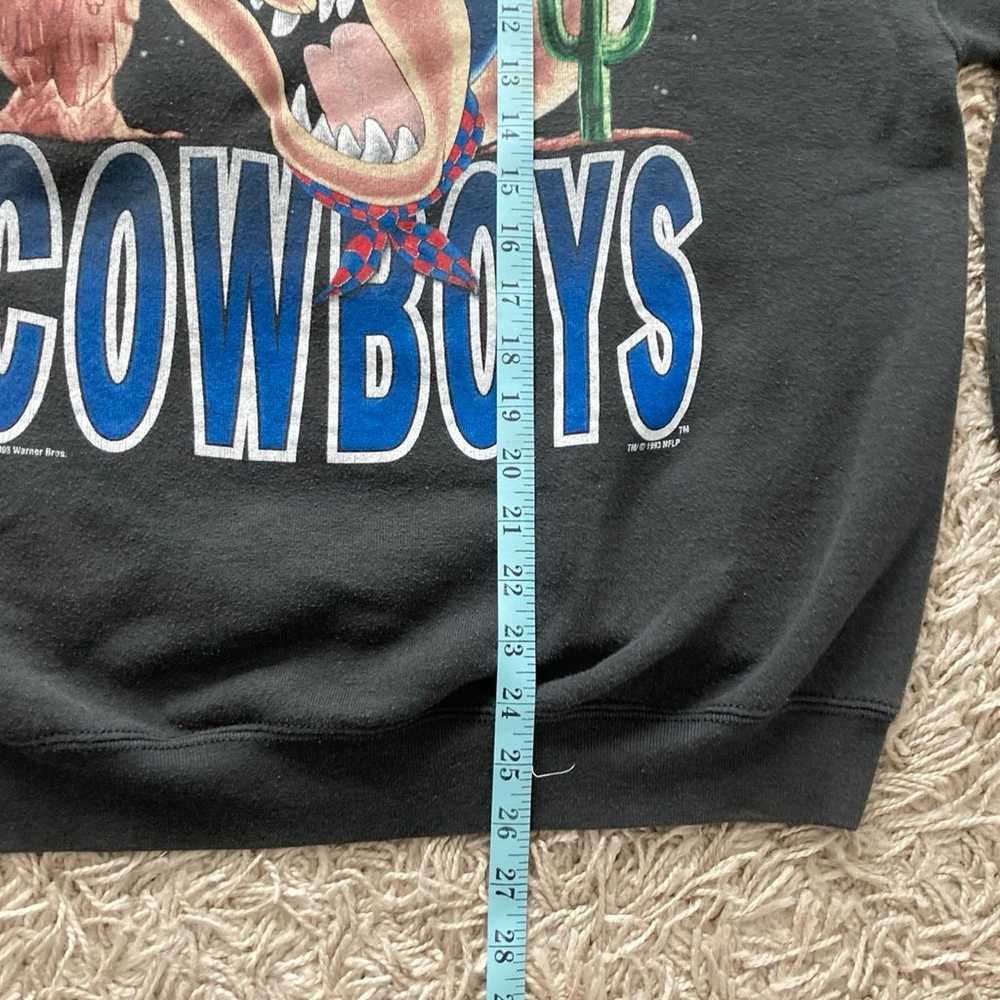 Vintage 90s Taz Dallas Cowboys Crewneck Sweatshir… - image 7