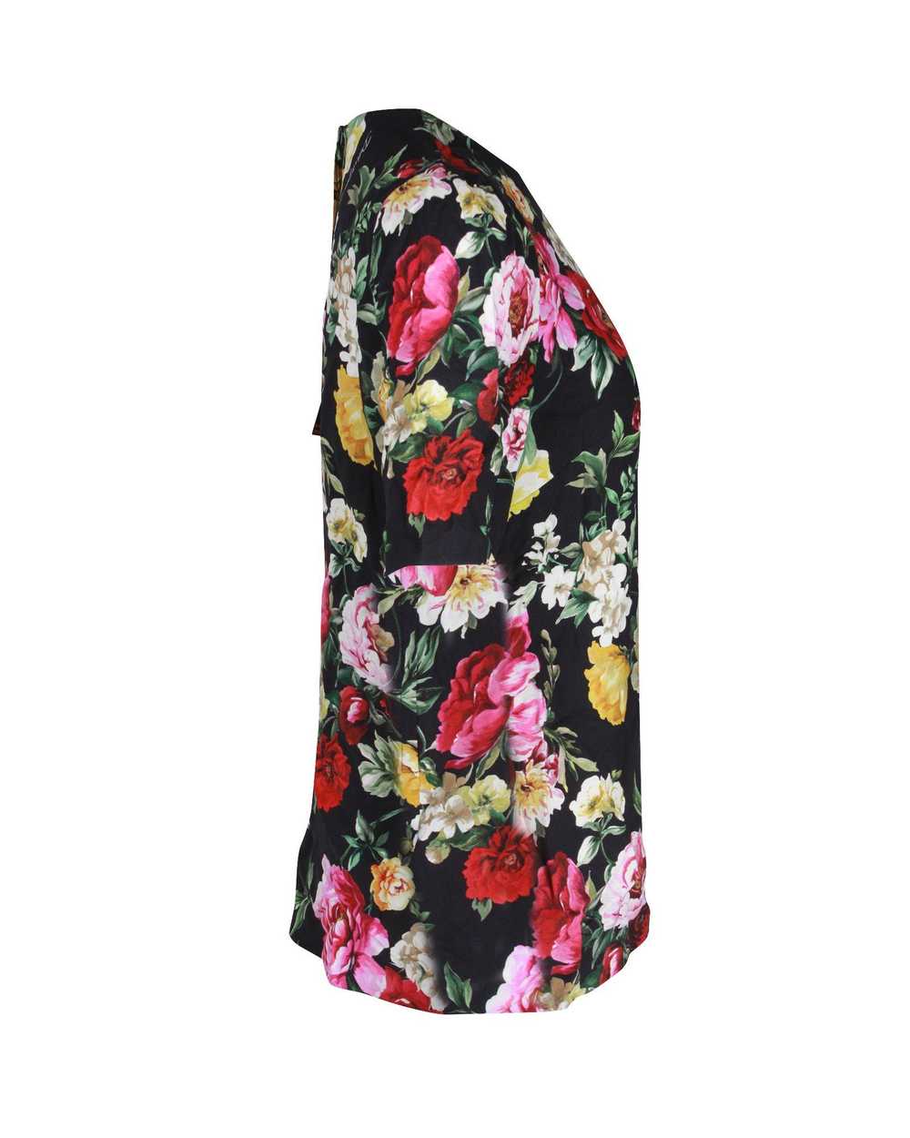 Product Details Dolce & Gabbana Floral Short Slee… - image 3