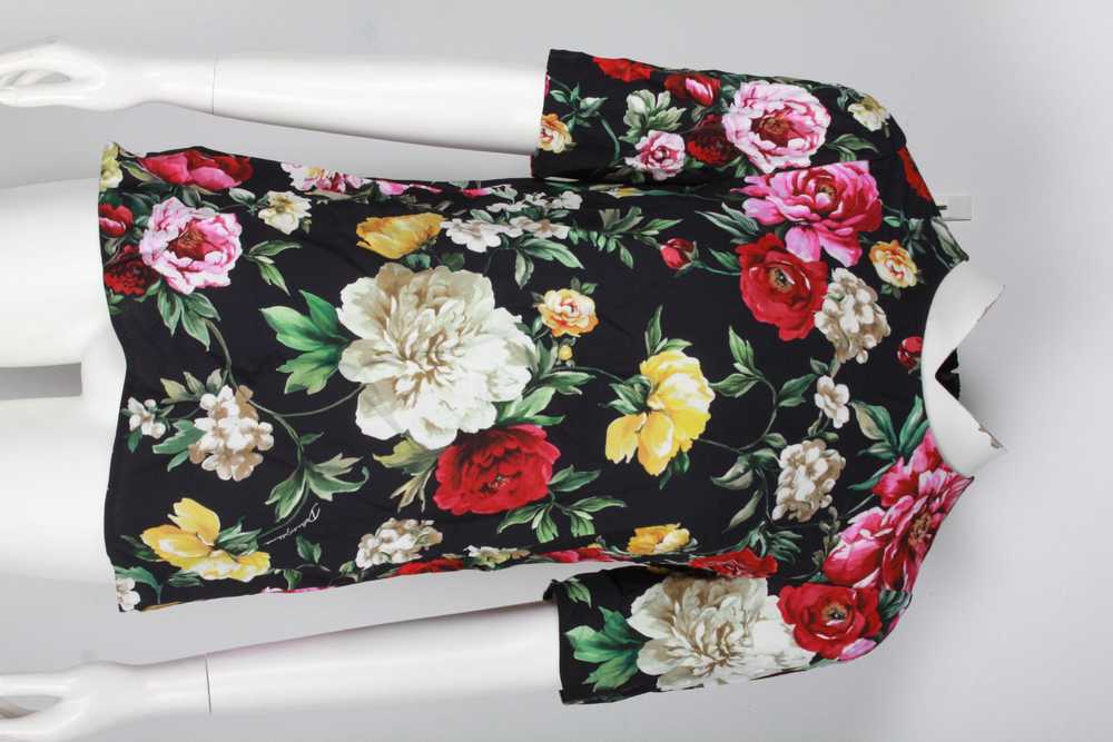 Product Details Dolce & Gabbana Floral Short Slee… - image 5