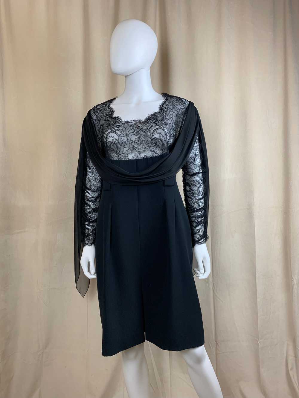 Chanel Vintage Lace Cocktail Dress - image 2