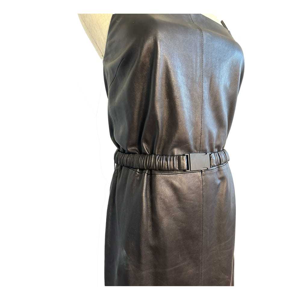 Robert Rodriguez Leather mid-length dress - image 6