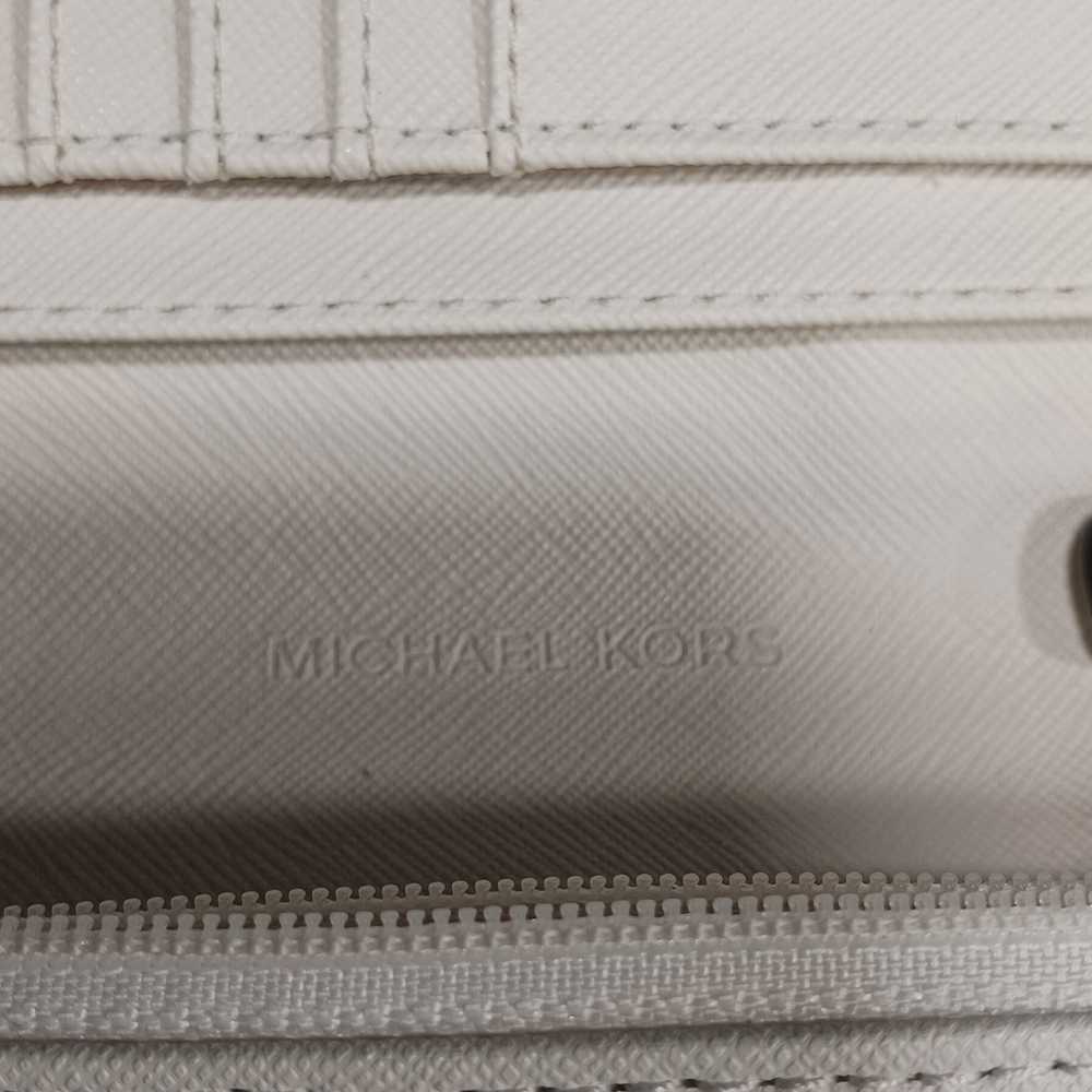 Michael Kors White Leather Mini Cross-Body Purse - image 6