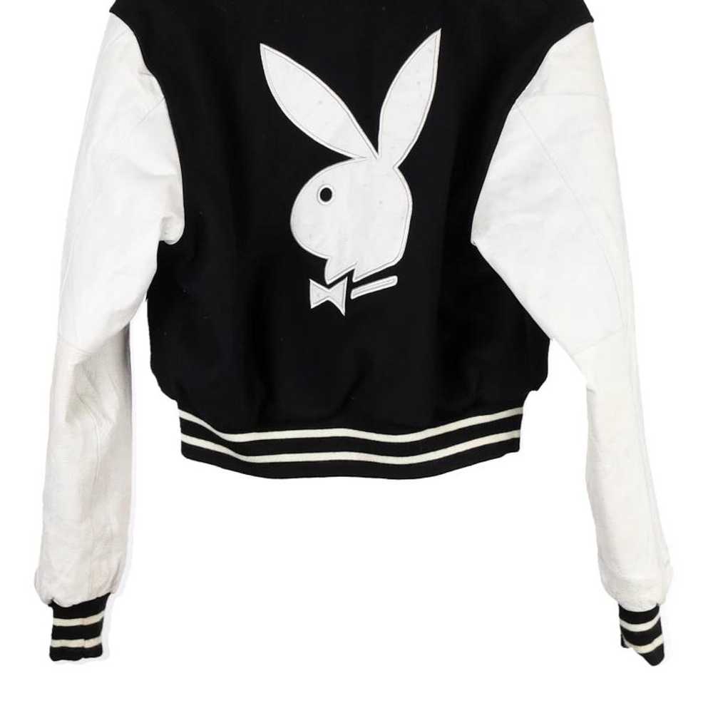 Cropped Playboy Reversible Varsity Jacket - Small… - image 6