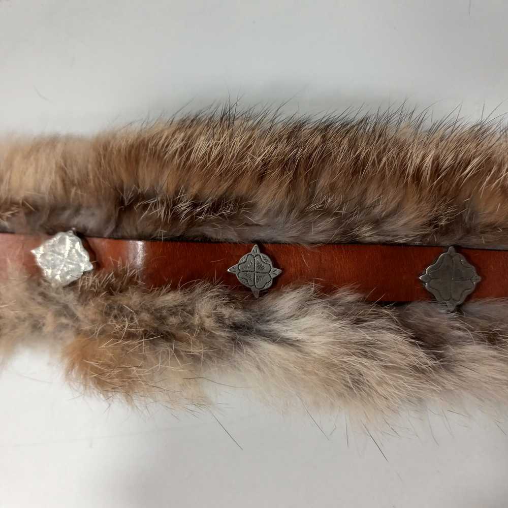 Leather & Fur Belt - image 4
