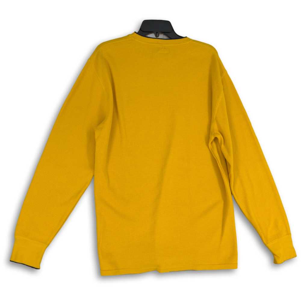 Polo by Ralph Lauren Mens Yellow Round Neck Long … - image 2