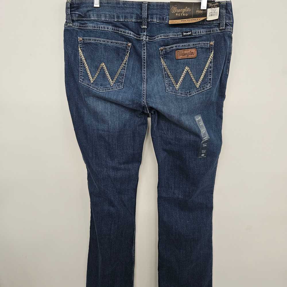 Wrangler Retro Maternity Bootcut Blue Jeans - image 2