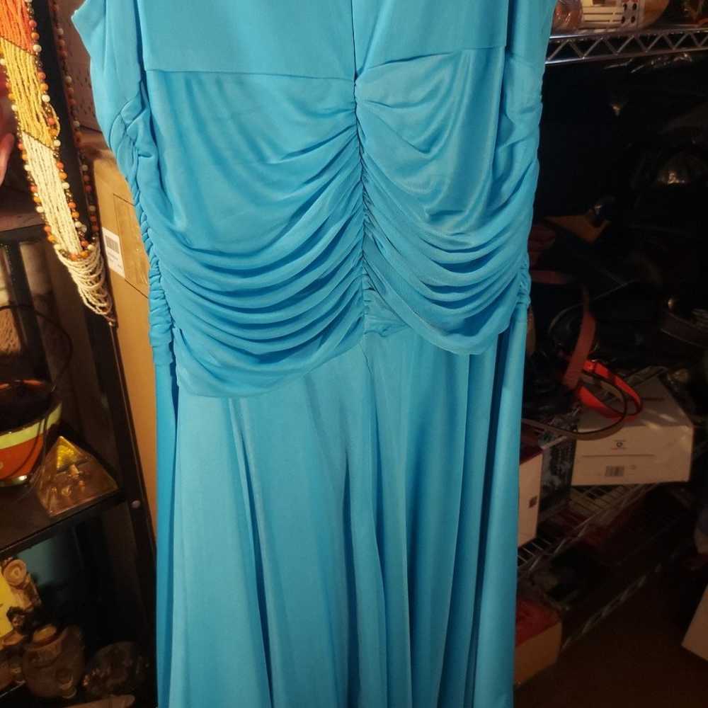 RORY Formal Blue Pleated Dress 2XL - image 3