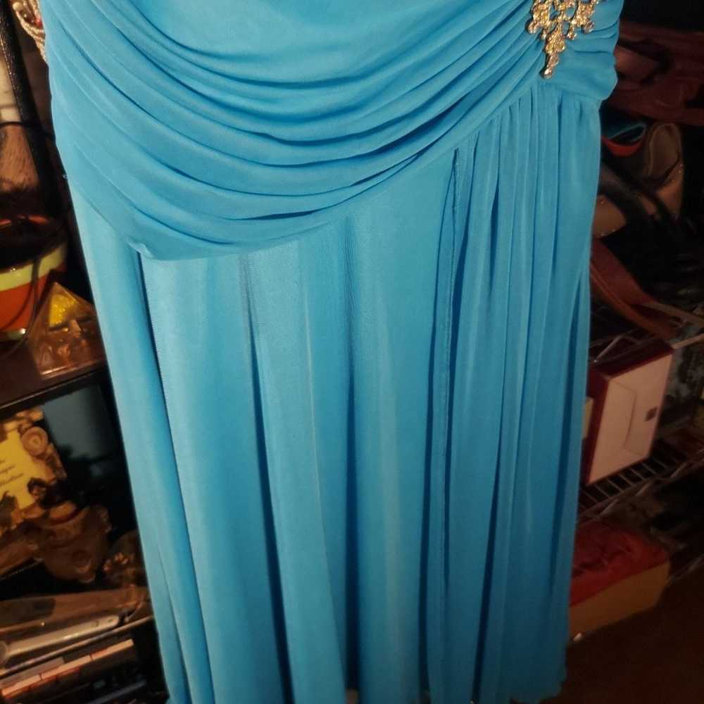 RORY Formal Blue Pleated Dress 2XL - image 6