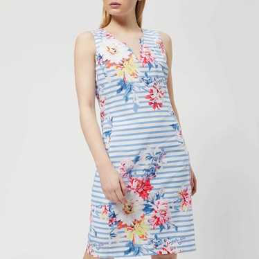 Joules Elayana Floral Striped Sleeveless Shift Dre
