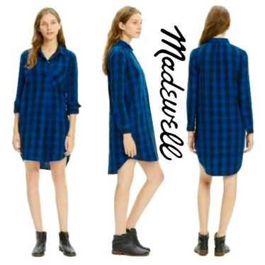 MADEWELL Jane Latitude Shirtdress Buffalo Check S… - image 1