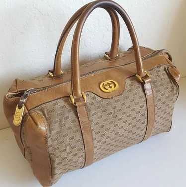 Gucci GG Supreme Logo Monogram Canvas Leather