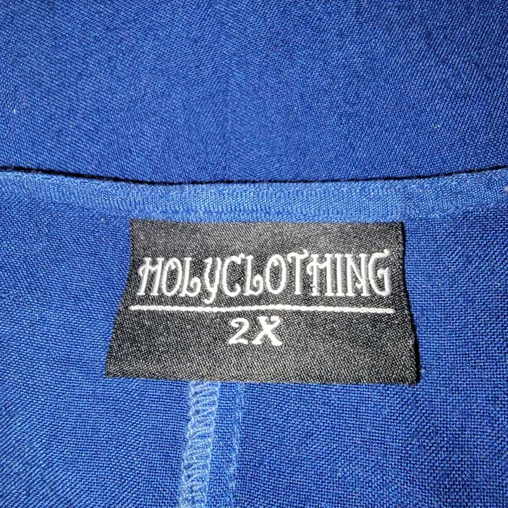 Holy Clothing blue bohemian Maxi dress size 2x - image 5