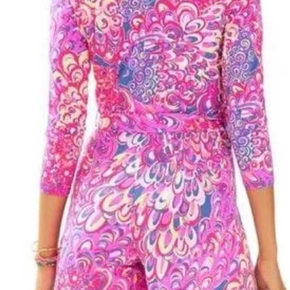 Large Lilly Pulitzer Iris Lilly Lagoon Karlie Wra… - image 2