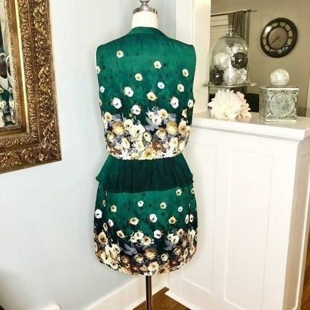 Romeo & Juliet Green Floral Peplum Mini Dress Sma… - image 6