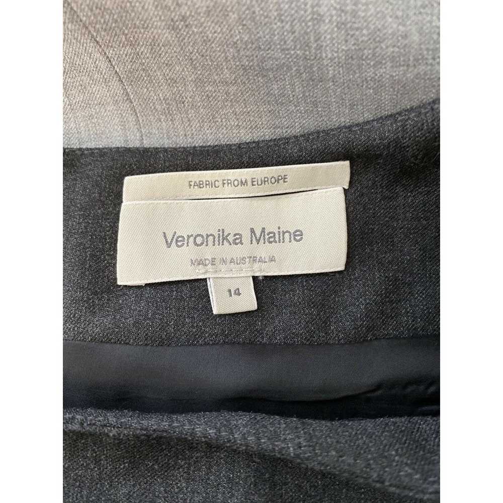 Veronika Maine A-Line Dress AU 14 US 10 Gray Char… - image 6