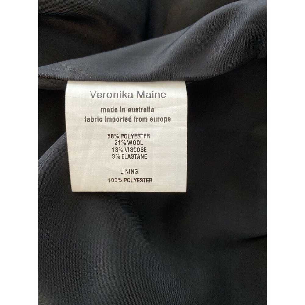 Veronika Maine A-Line Dress AU 14 US 10 Gray Char… - image 7