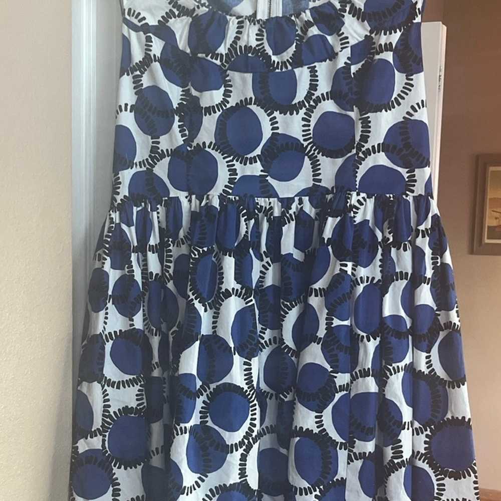 Kate Spade Dress Print /Blue/Black/white 12 - image 1