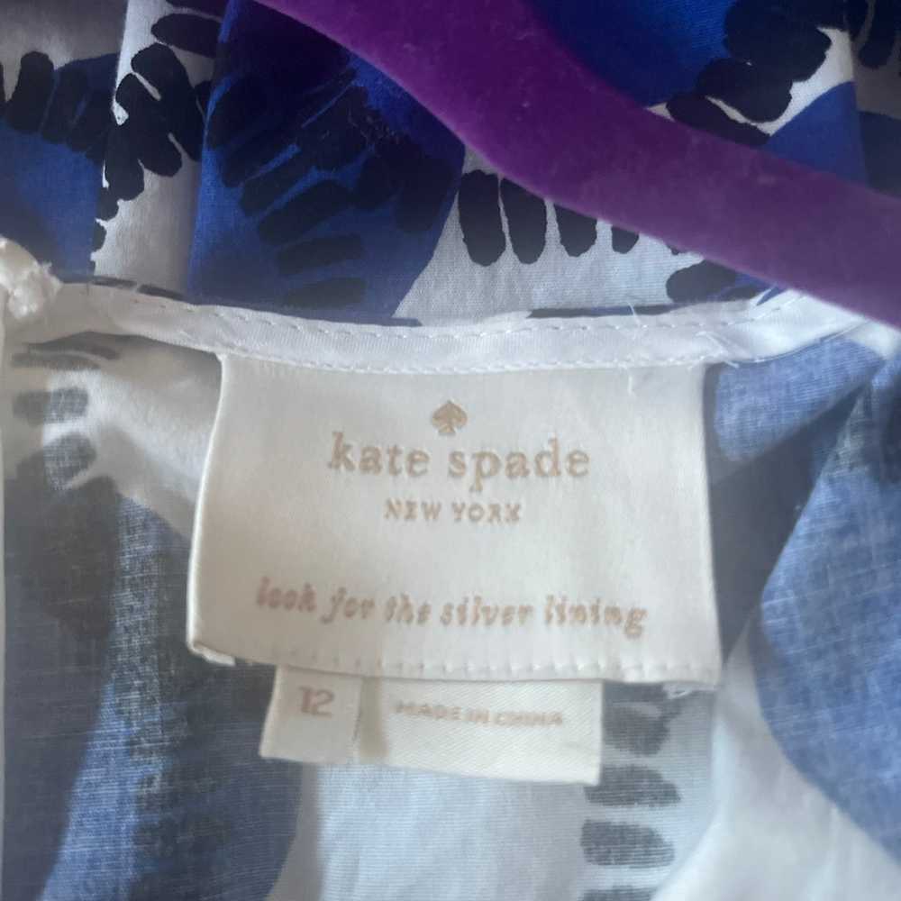 Kate Spade Dress Print /Blue/Black/white 12 - image 5