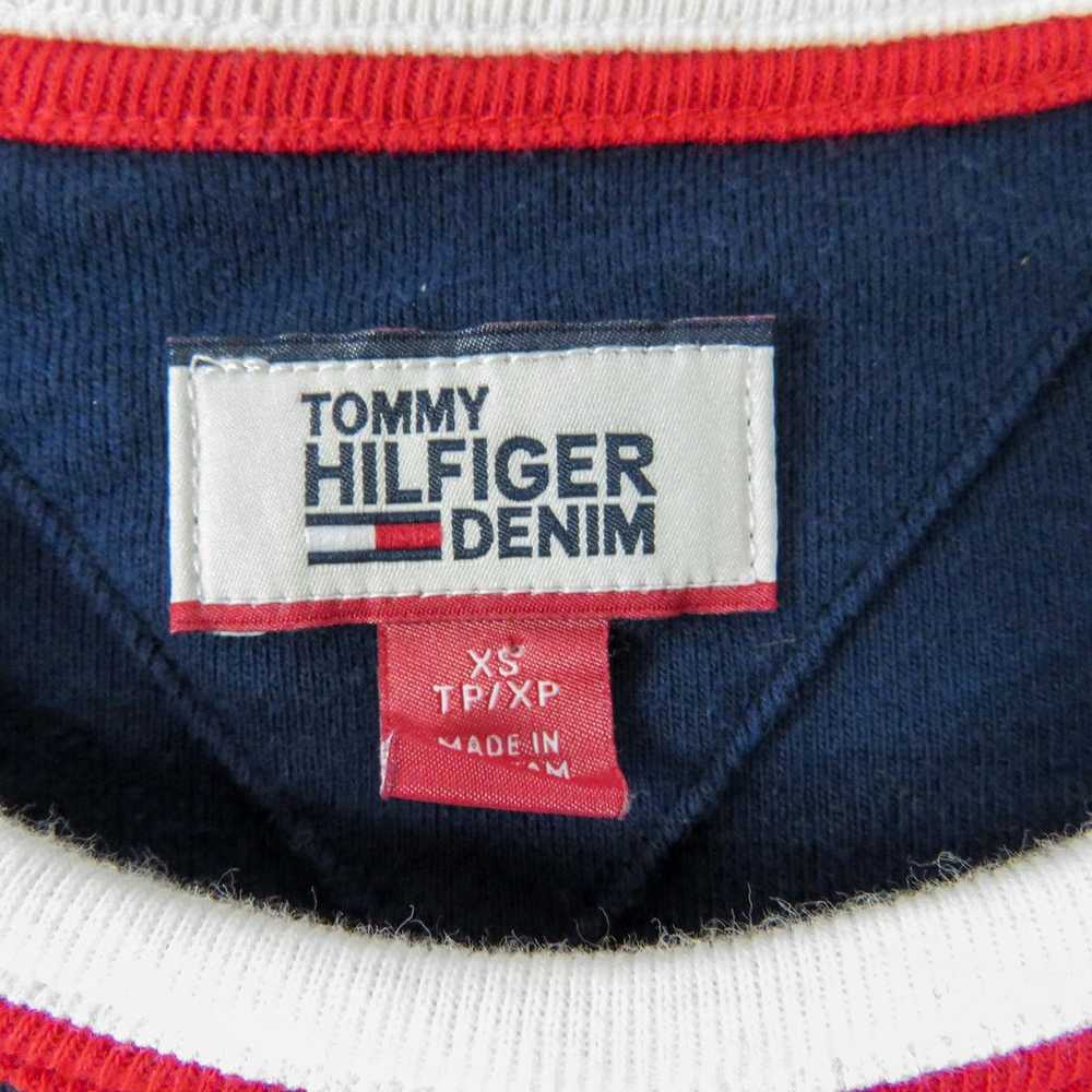 1990s Y2k Vintage Tommy Hilfiger Navy Embroidered… - image 8