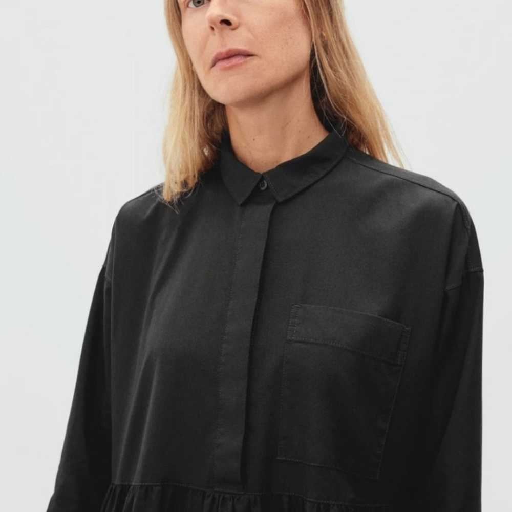 NEW Everlane Black The Field Long Sleeve Button S… - image 3