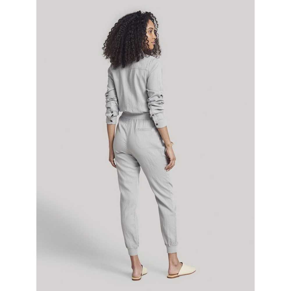 Faherty Arlie Day Button Front Jumpsuit - /Gray XL - image 2