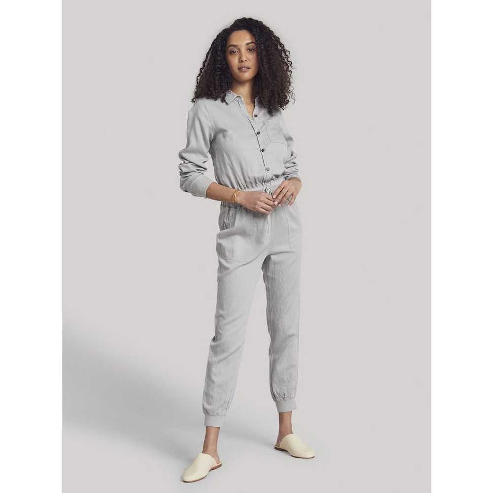 Faherty Arlie Day Button Front Jumpsuit - /Gray XL - image 4