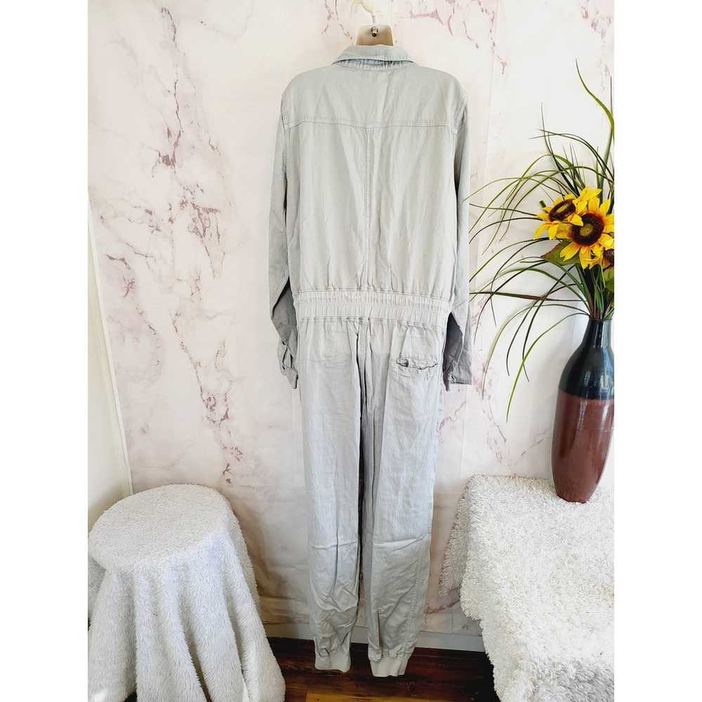 Faherty Arlie Day Button Front Jumpsuit - /Gray XL - image 6