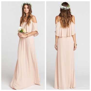 SMYM Caitlin Ruffle Maxi Dress Blush - image 1