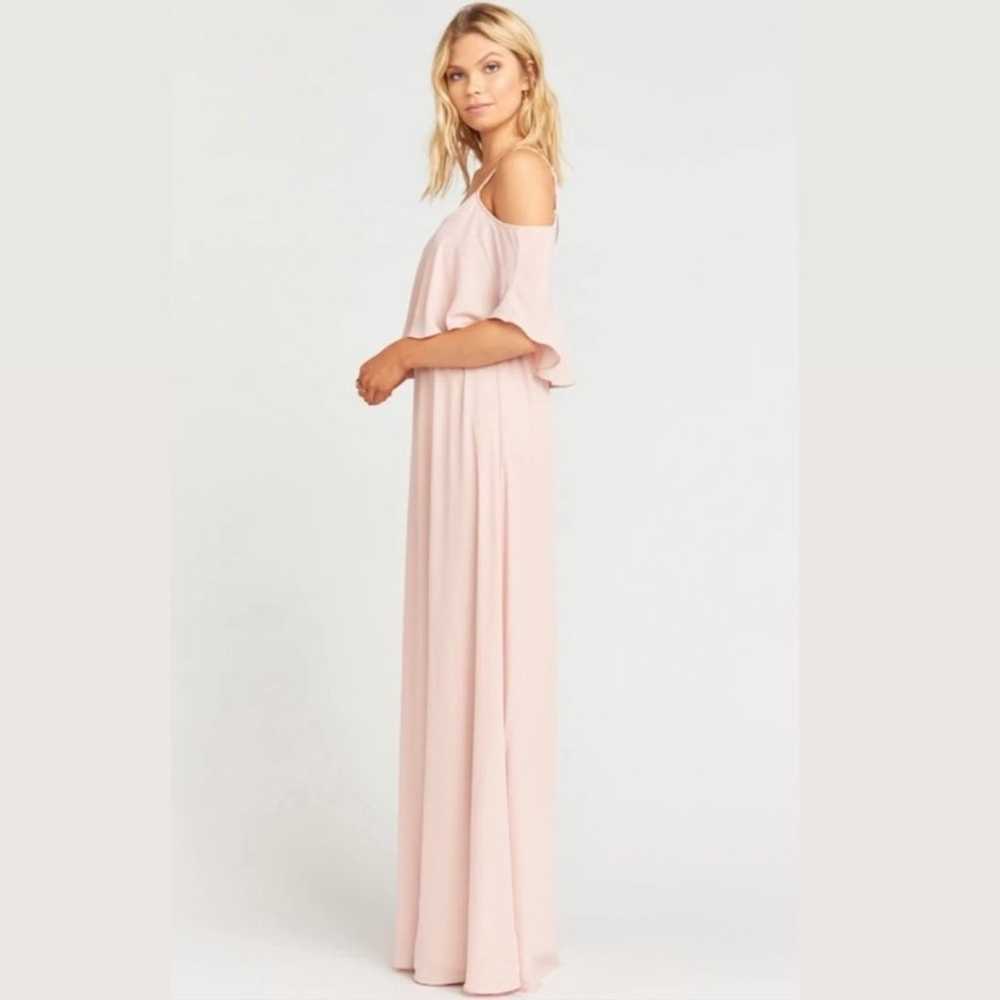 SMYM Caitlin Ruffle Maxi Dress Blush - image 3