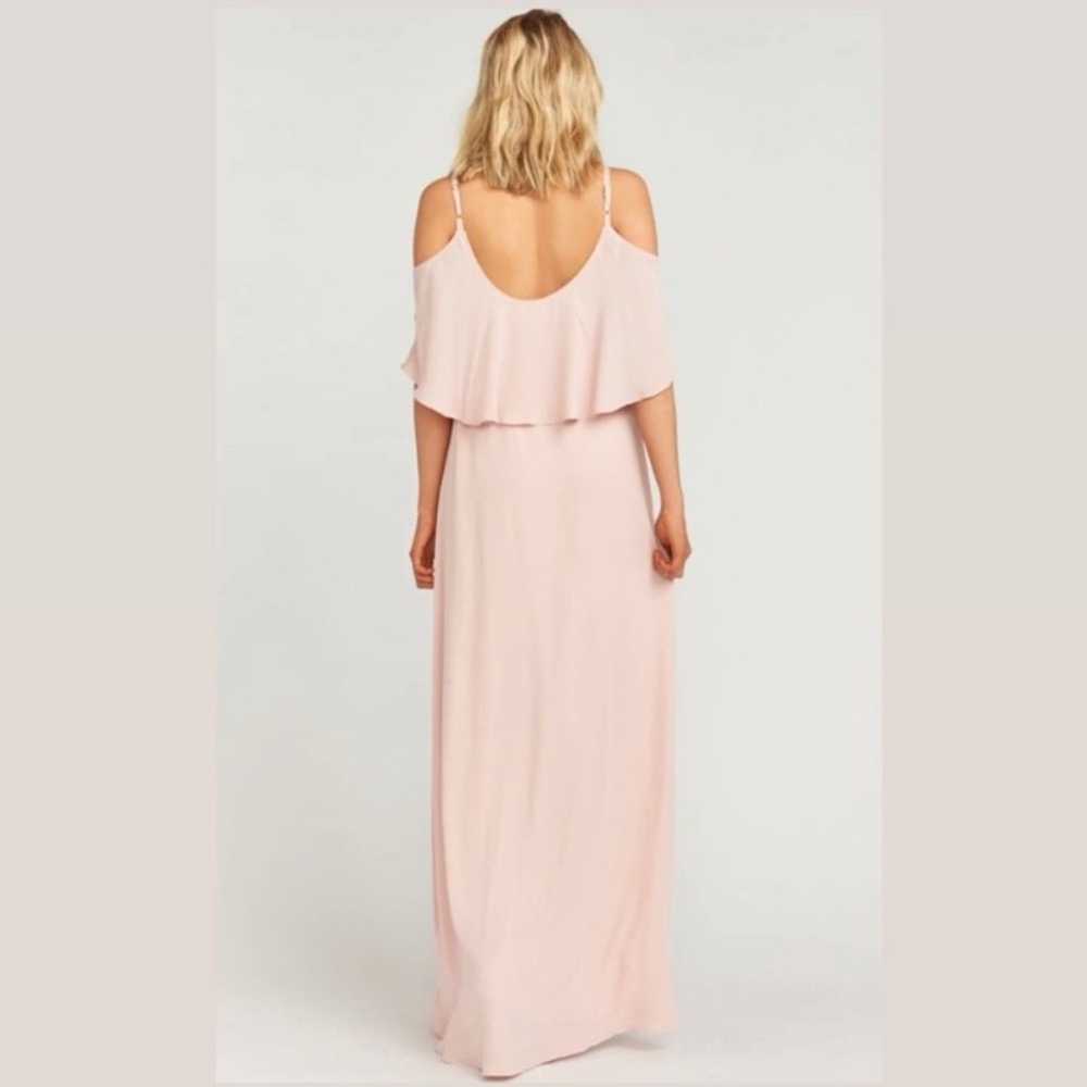 SMYM Caitlin Ruffle Maxi Dress Blush - image 4