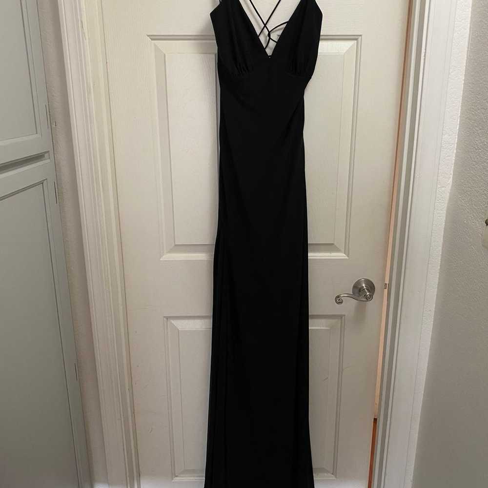 La Femme Simple Jersey Gown/Prom Dress with Lace-… - image 3