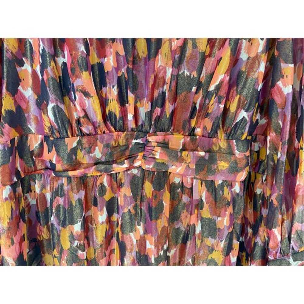 NEW Donna Morgan Abstract Print Long Sleeve Maxi … - image 5