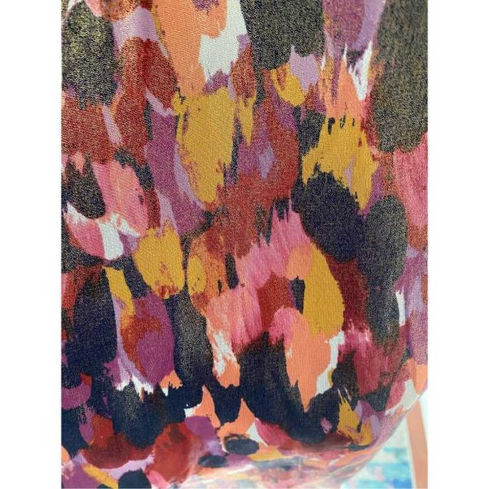 NEW Donna Morgan Abstract Print Long Sleeve Maxi … - image 8