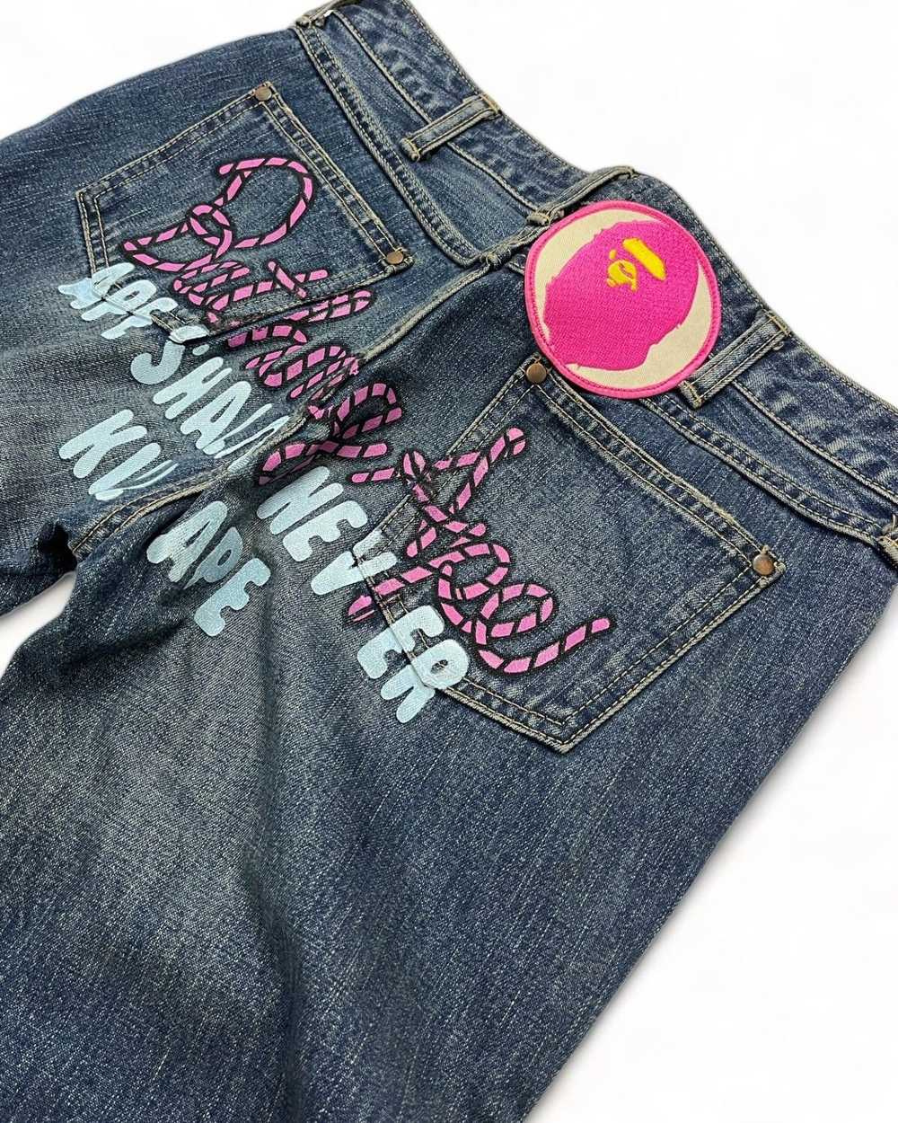 Bape Apee Champion Logo Denim - image 3