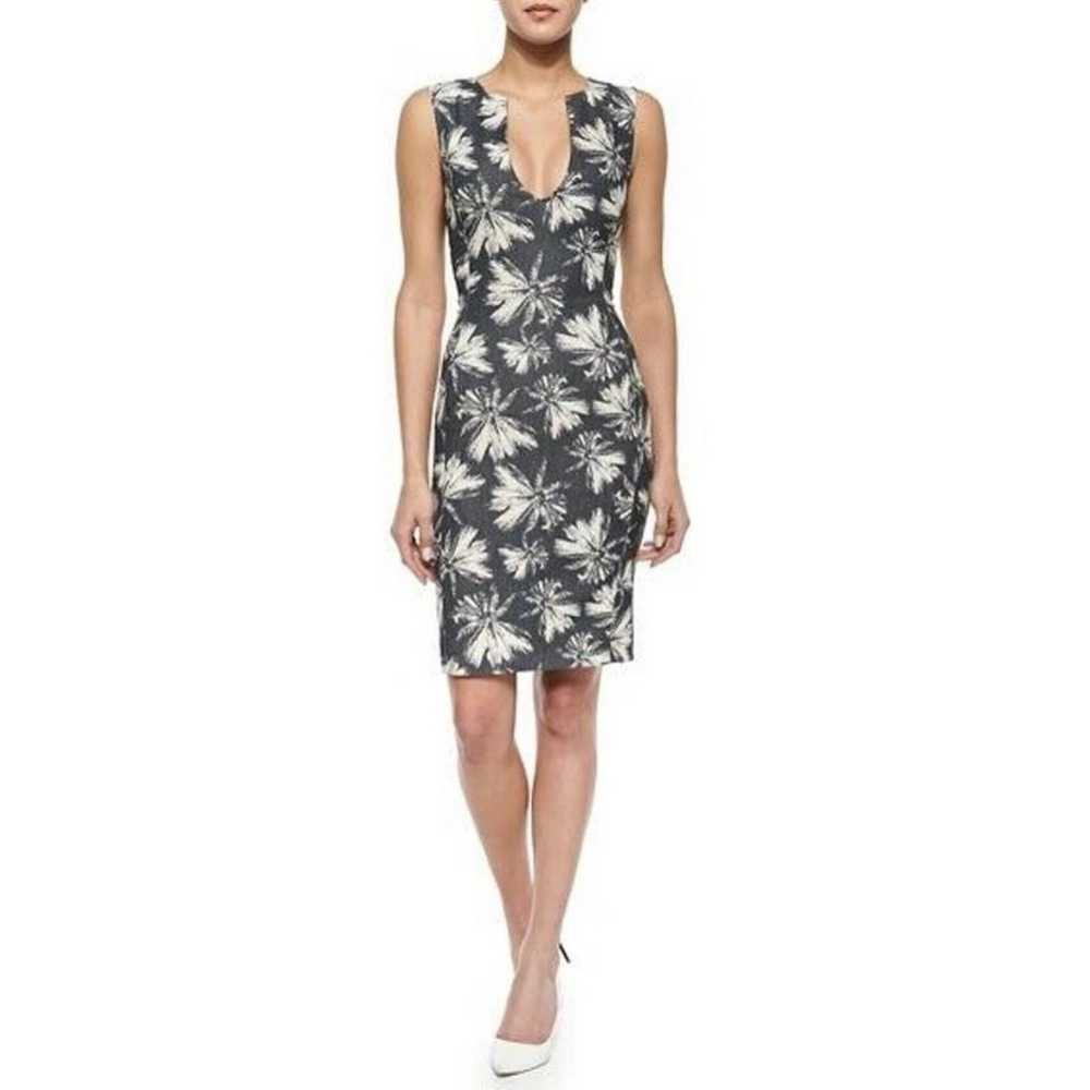 L’agence Palm Tree Print mini shift dress - image 1