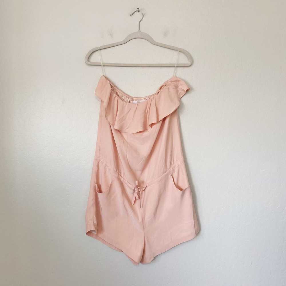 Amanda Uprichard Blush Pink Tube Shorts Romper wi… - image 2
