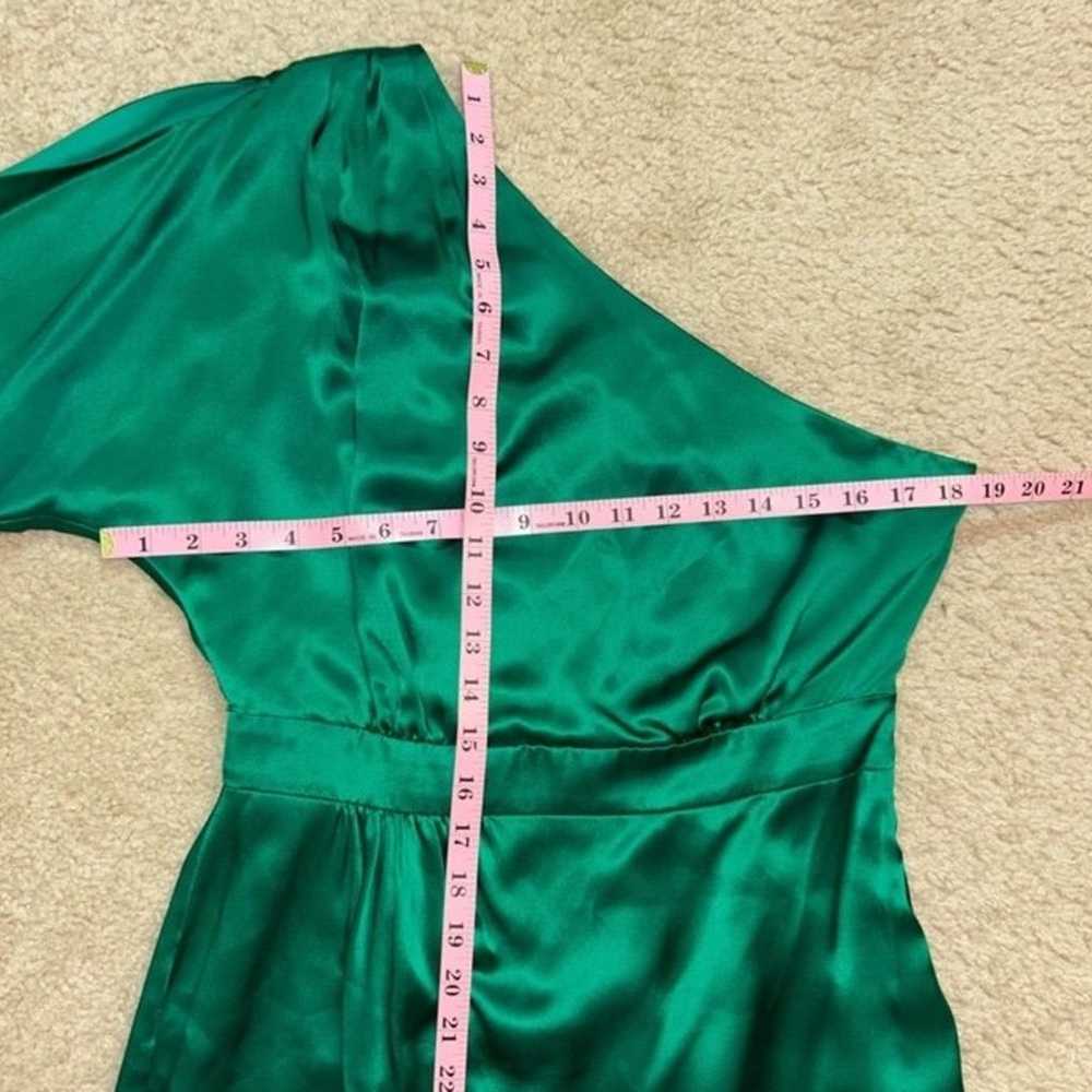 Trina Turk Silk Emerald Green Dress - image 11