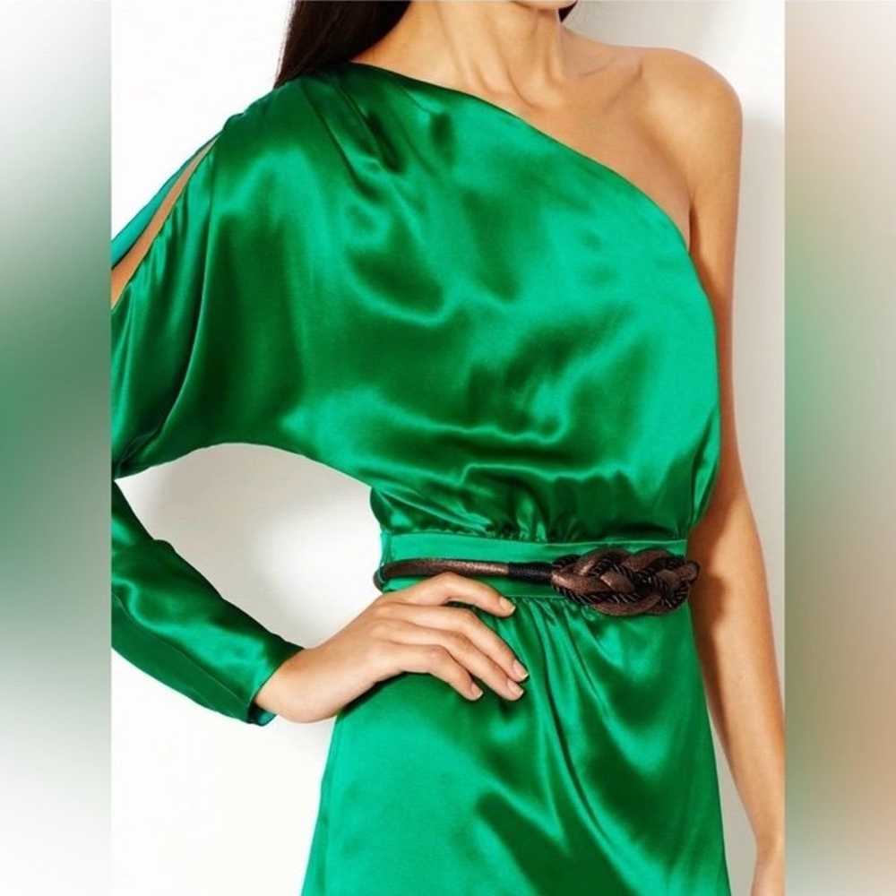 Trina Turk Silk Emerald Green Dress - image 3