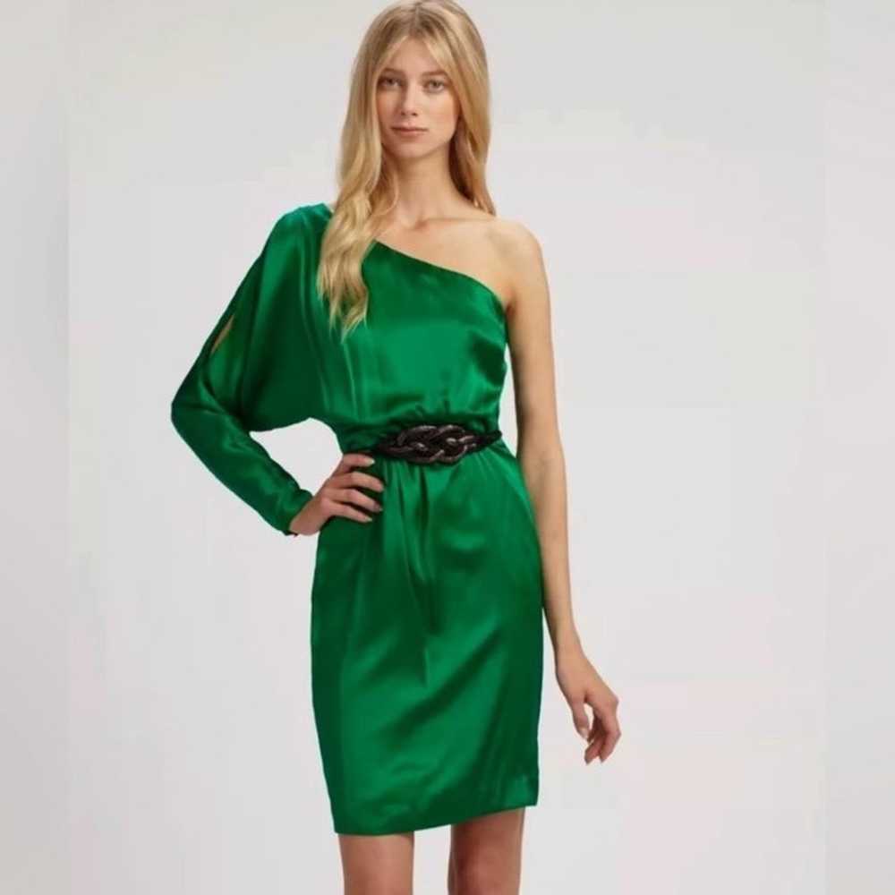 Trina Turk Silk Emerald Green Dress - image 4