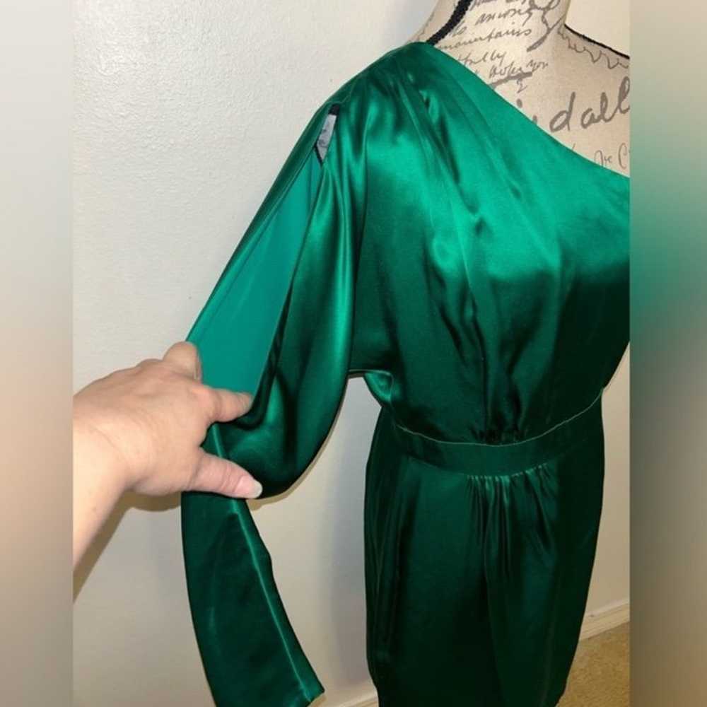 Trina Turk Silk Emerald Green Dress - image 7