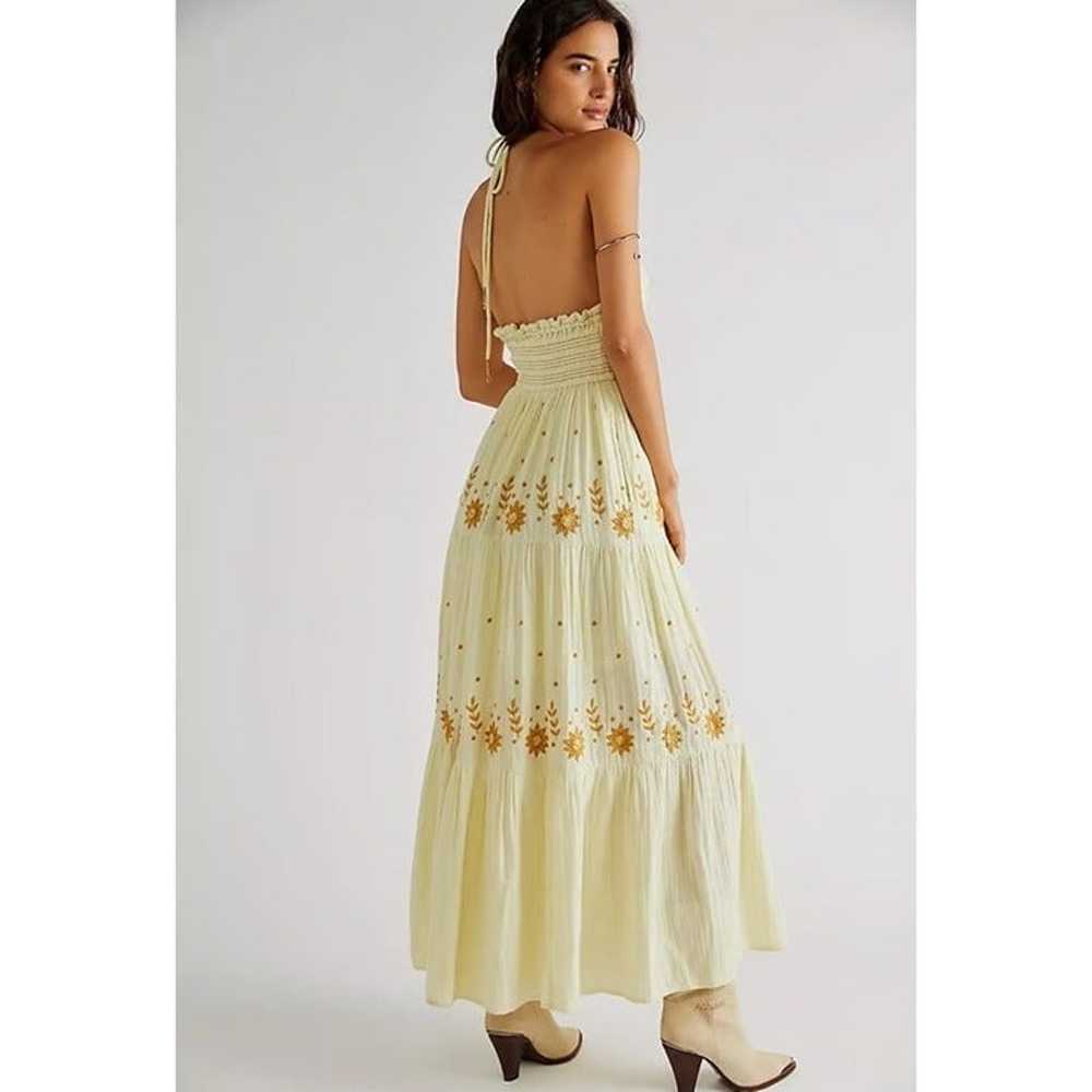 New Free People Real Love Embroidered Dress Maxi … - image 2