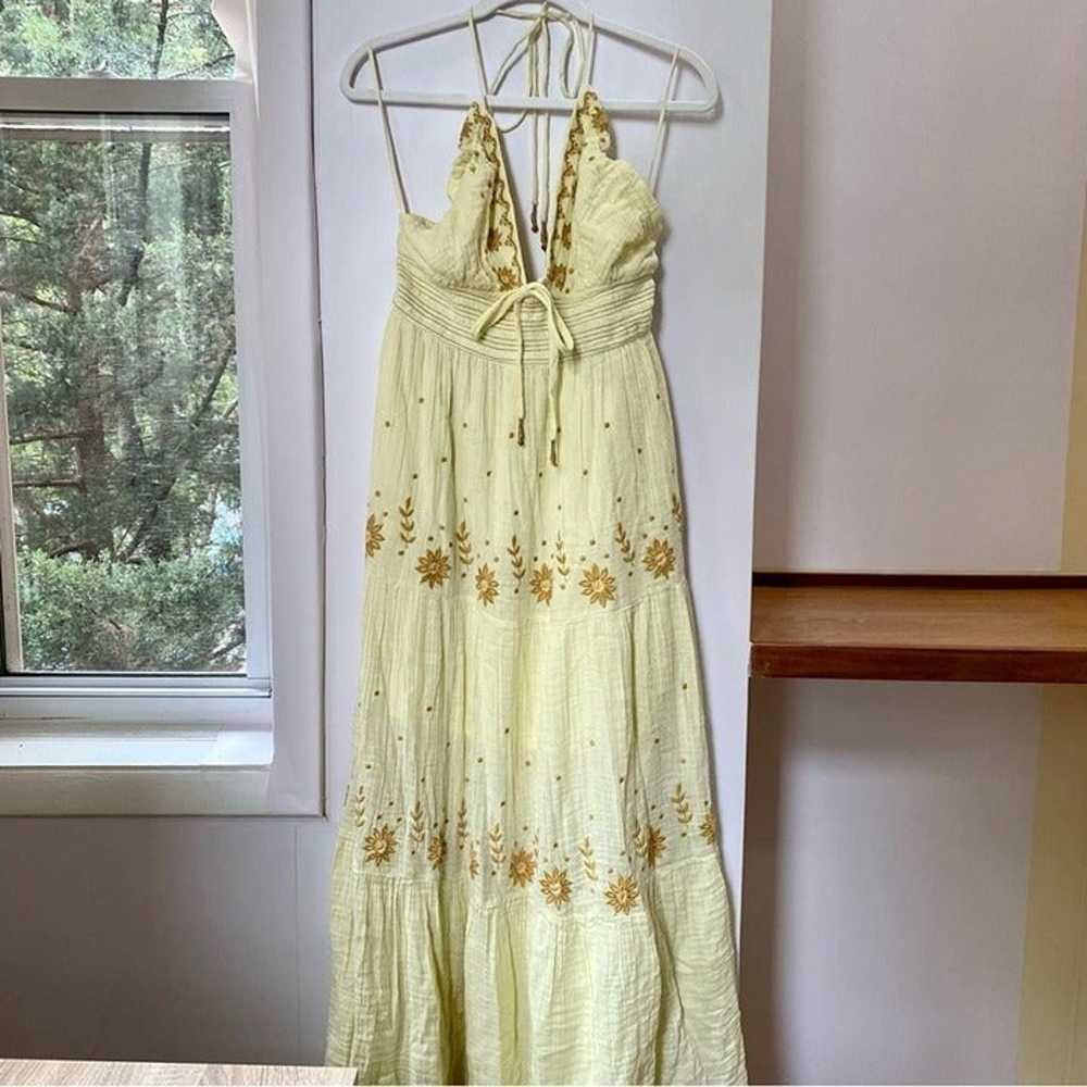 New Free People Real Love Embroidered Dress Maxi … - image 5