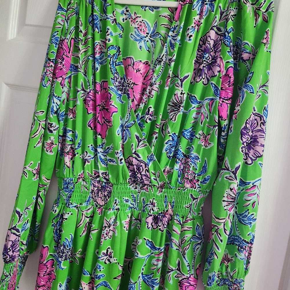 Lilly Pulitzer Gecko Green Brewsters Blooms Crist… - image 5