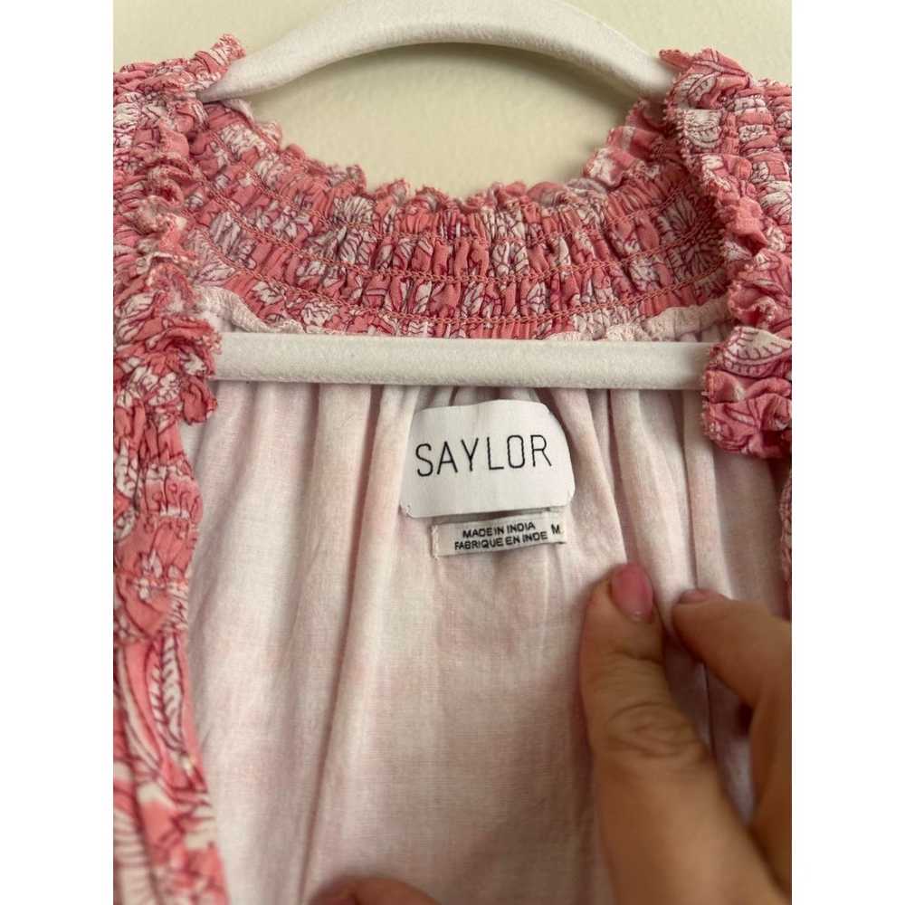 SAYLOR pink tiered midi Women's Aaryn  Dress size… - image 10